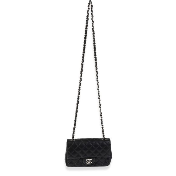 Chanel Black Quilted Lambskin Classic Mini Rectangular Flap Bag - Picture 4 of 8